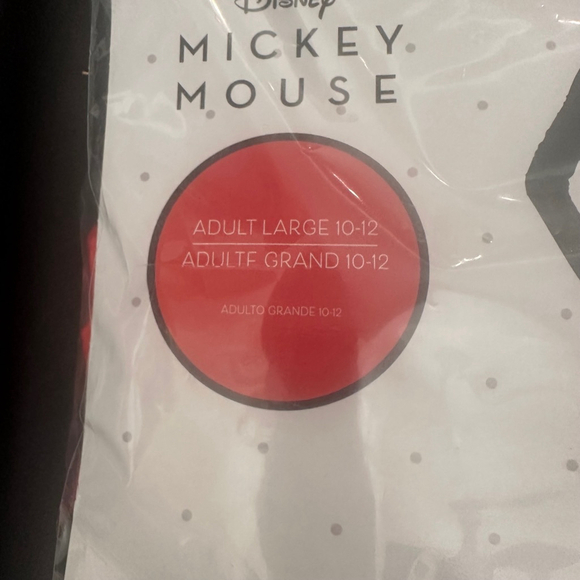 Disney Mickey Mouse Adult Costume Size L Red & Black Jumpsuit Halloween Party - Picture 3 of 6